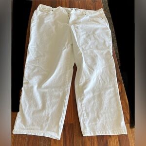 White denim jeans